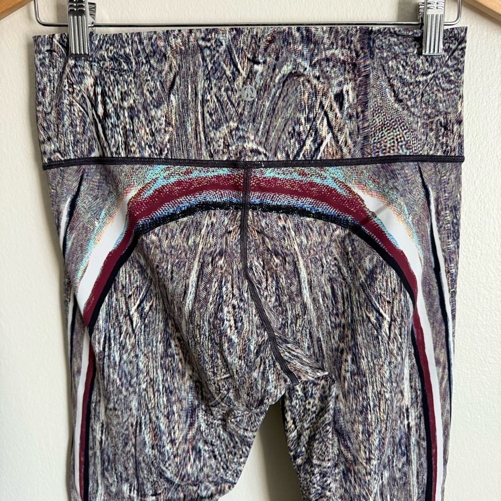 Lululemon Wunder Under Hi Rise Tight Polychromatic Wunder Under Pant Black 10 - Picture 7 of 8